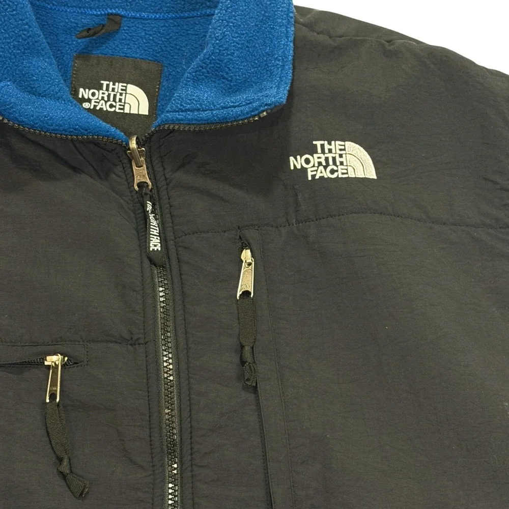 Vintage 90s The North Face Denali Fleece‎ Blue Full Zip Outdoor Vest Mens Size L